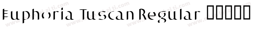 Euphoria Tuscan Regular字体转换